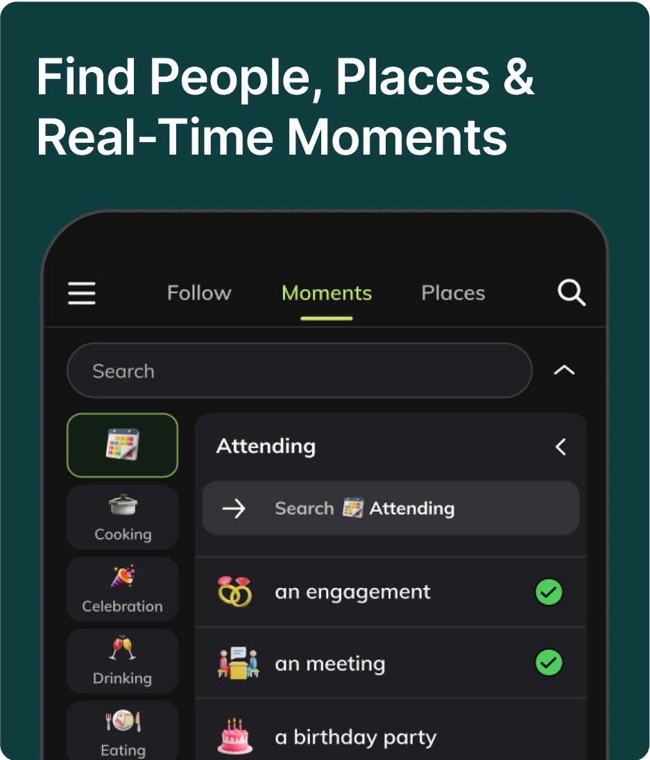 Search people, places and moments